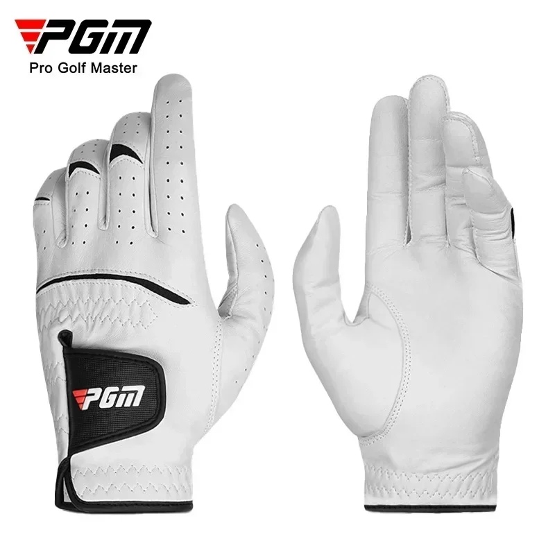 Golf Equipment Brands - PGM Men Golf Gloves Kid White
