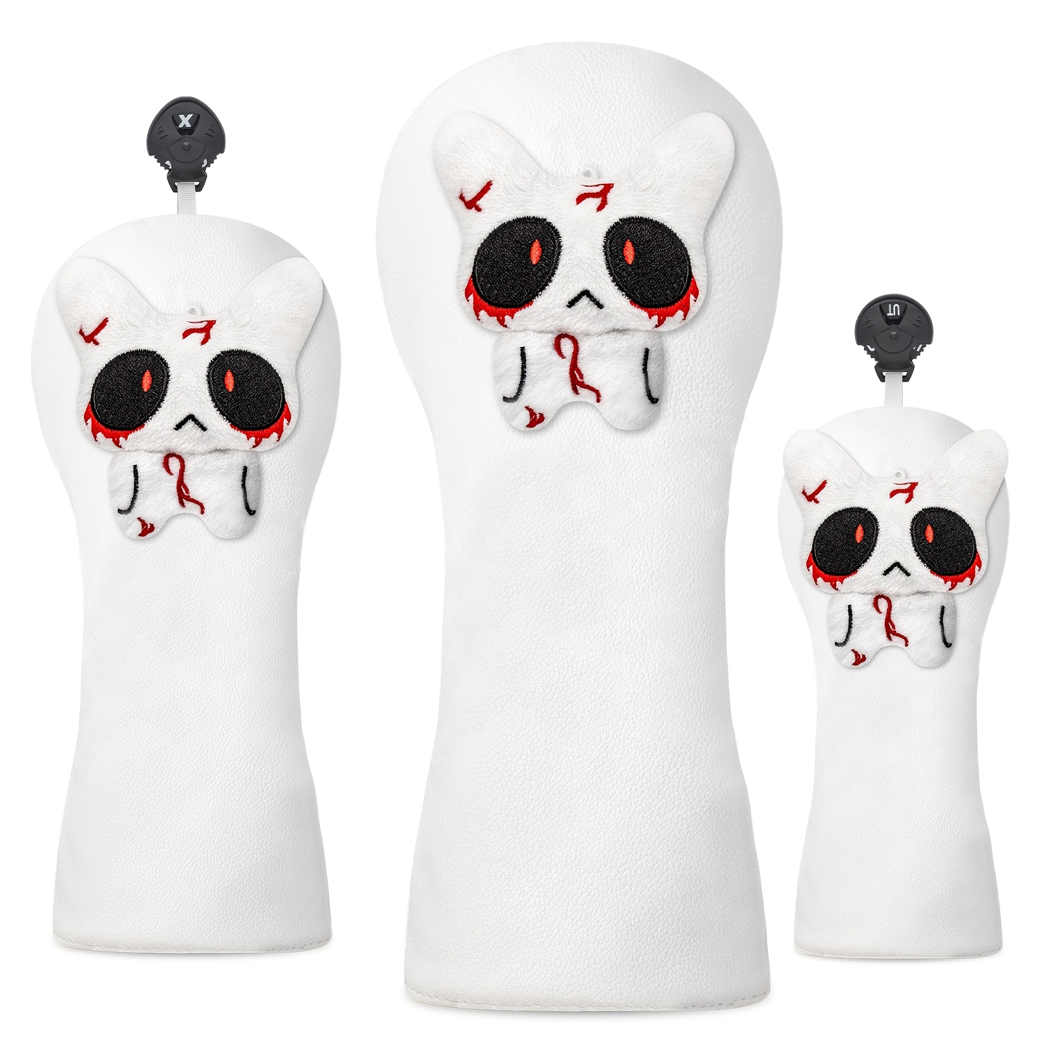 Golf Equipment Storage - 1pc/3pcs Cute Doll Design Golf Head