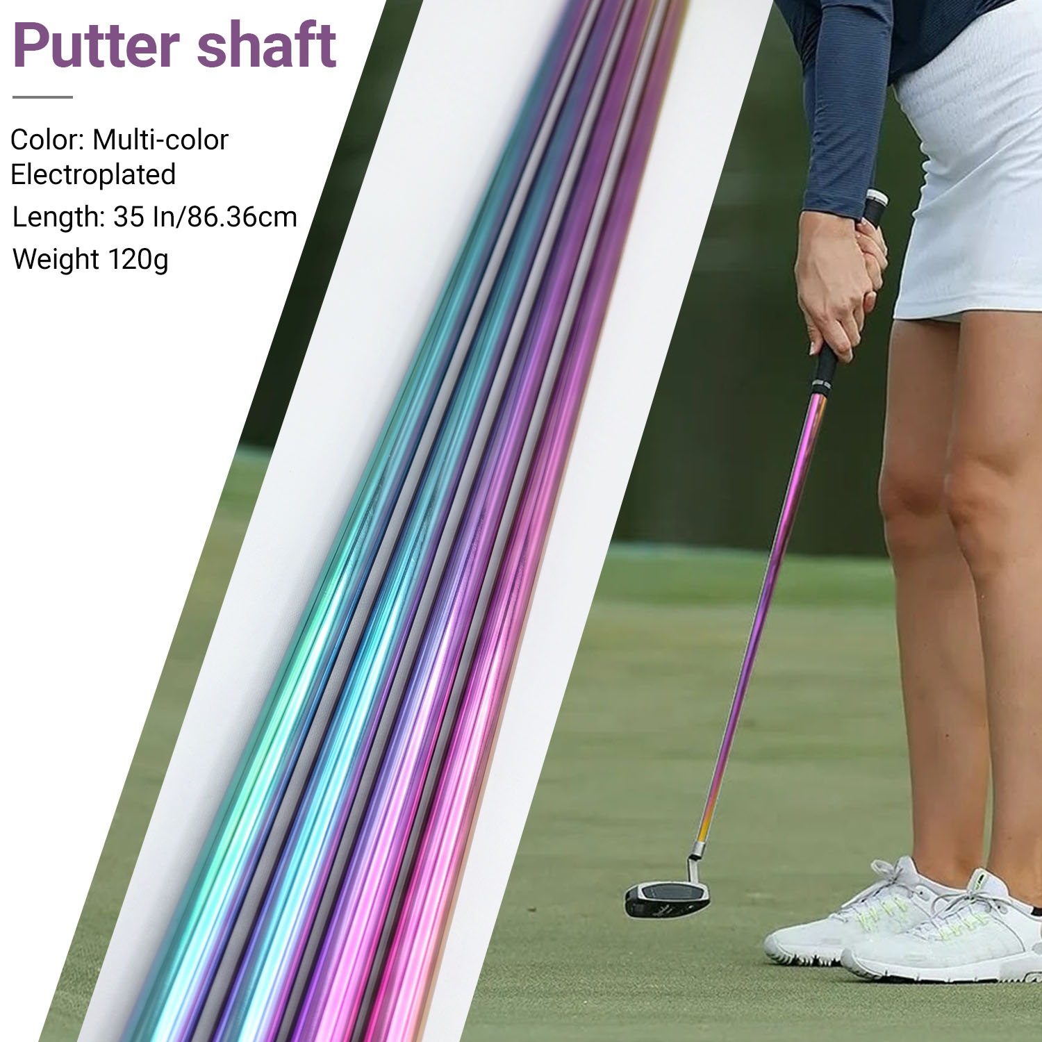 1 PC Golf Shaft, Multi-Color E - Golf Equipment For Women review and price