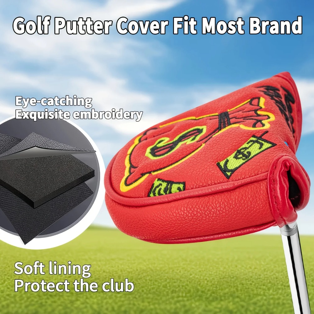 Golf Putter Cover | Half Round - Golf Equipment Storage review and price