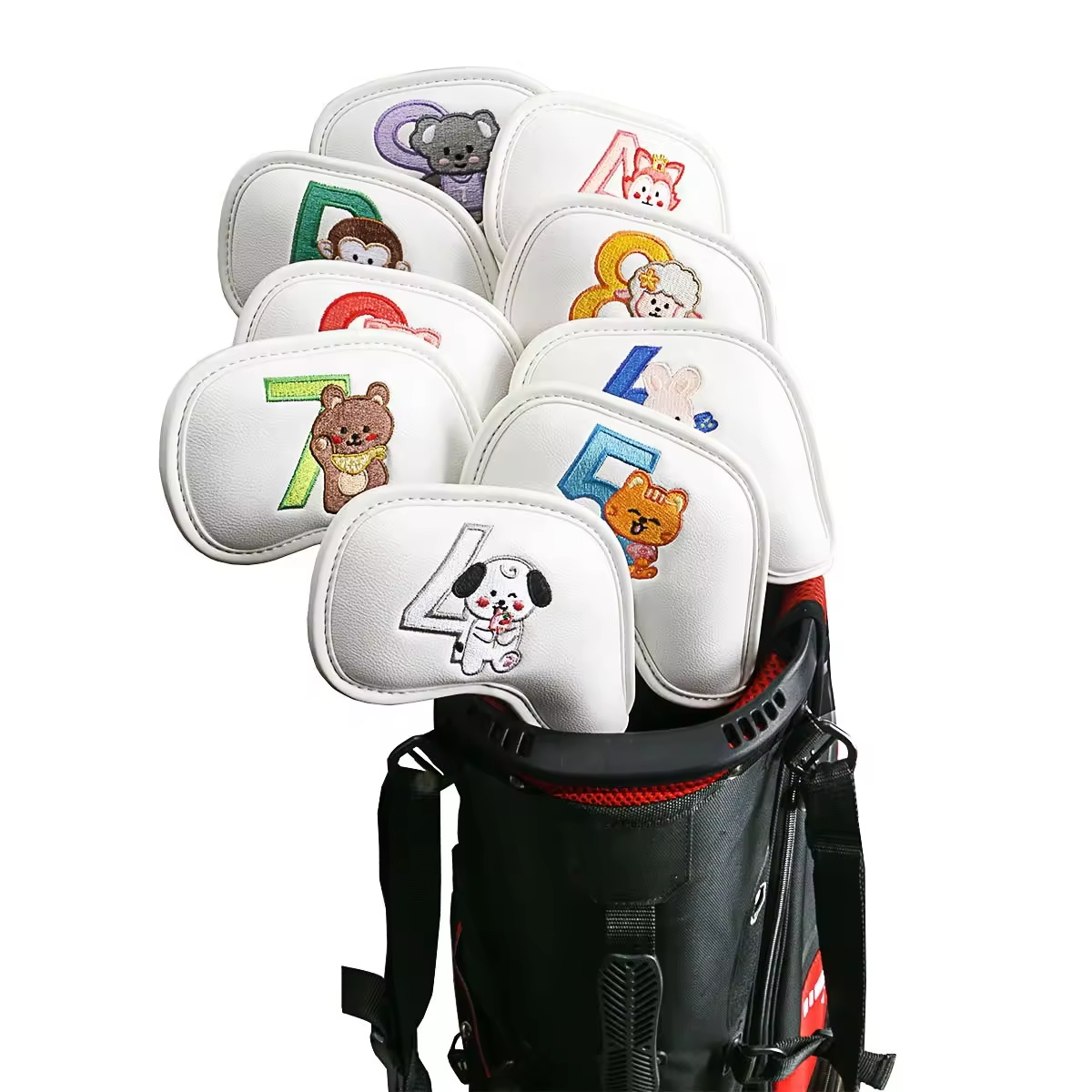 9Pcs Cute Cartoon Animal Golf  - Golf Equipment Storage review and price
